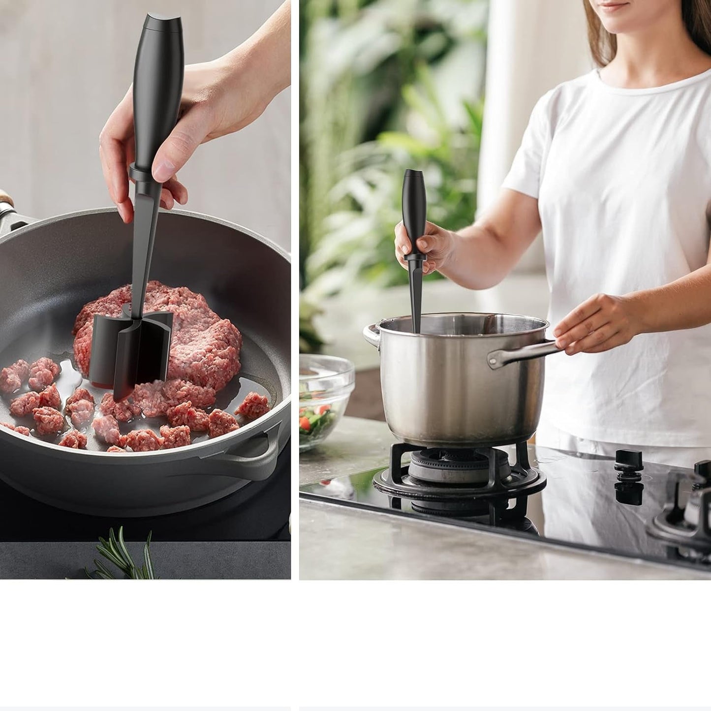 Meat Grinder & Burger Masher – Heat-Resistant for Ground Meat & Hamburger Prep